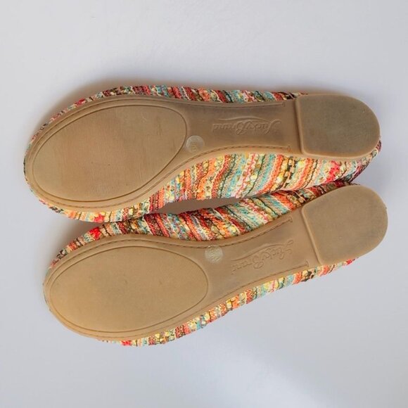 LUCKY BRAND Women's Multicolor Woven Fabric Ballet Flats Cushioned Size 8M/38 - Picture 6 of 13